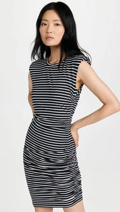 Wholesale 🧨 Veronica Beard Jean Brompton 👗 Dress Ink/White ⌛