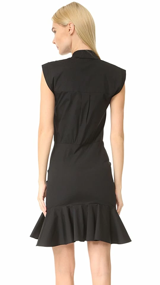 Best Sale ๐ฏ Veronica Beard Ruched ๐ Shirtdress Black โจ - Image 2