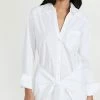 Cheapest 🔥 Veronica Beard ROANOKE 👕 SHIRTDRESS White 🔔