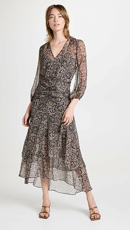 Buy ๐ Veronica Beard Quinlan ๐ Dress Marine Blue Multi ๐