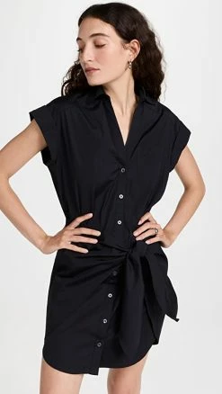 Cheapest 🛒 Veronica Beard Aimee 👚 Shirtdress Black 😍
