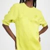 Deals 👏 Victoria Beckham T-Shirt Mini 👗 Dress Lime ❤️