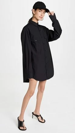 Buy 👏 WARDROBE.NYC 👚 Shirt 👗 Dress Mini Black 🎉